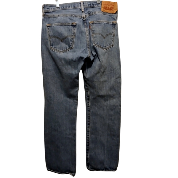Men's Vintage Levi's '93 501 34x32 Button Front Red Tab Lt. Wash Denim Jeans EUC - Picture 4 of 16